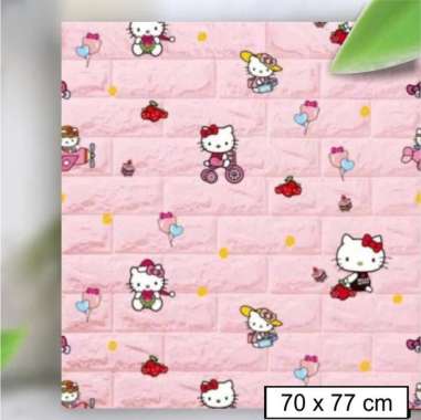 Detail Stiker Dinding Hello Kitty 3d Nomer 46