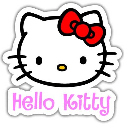 Detail Stiker Hello Kitty Nomer 6