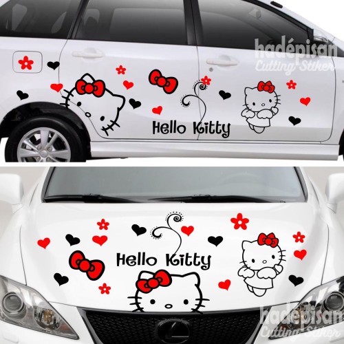 Detail Stiker Hello Kitty Untuk Mobil Nomer 5