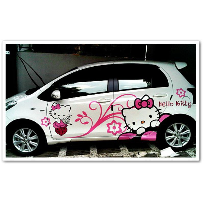 Detail Stiker Hello Kitty Untuk Mobil Nomer 8