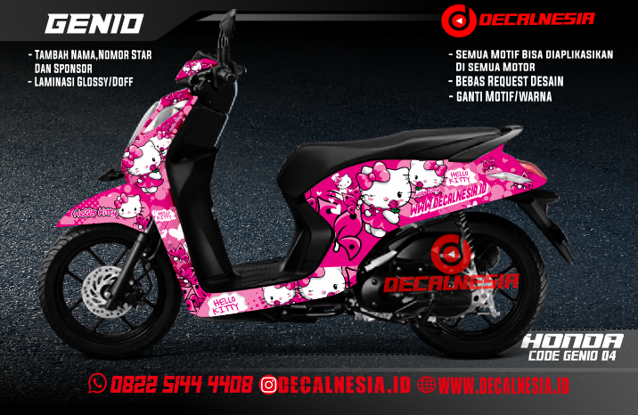 Detail Stiker Hello Kitty Untuk Motor Nomer 18