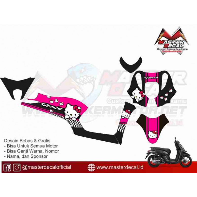 Detail Stiker Hello Kitty Untuk Motor Nomer 29