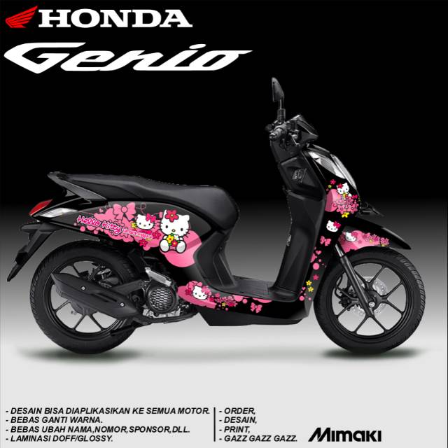 Detail Stiker Hello Kitty Untuk Motor Nomer 4