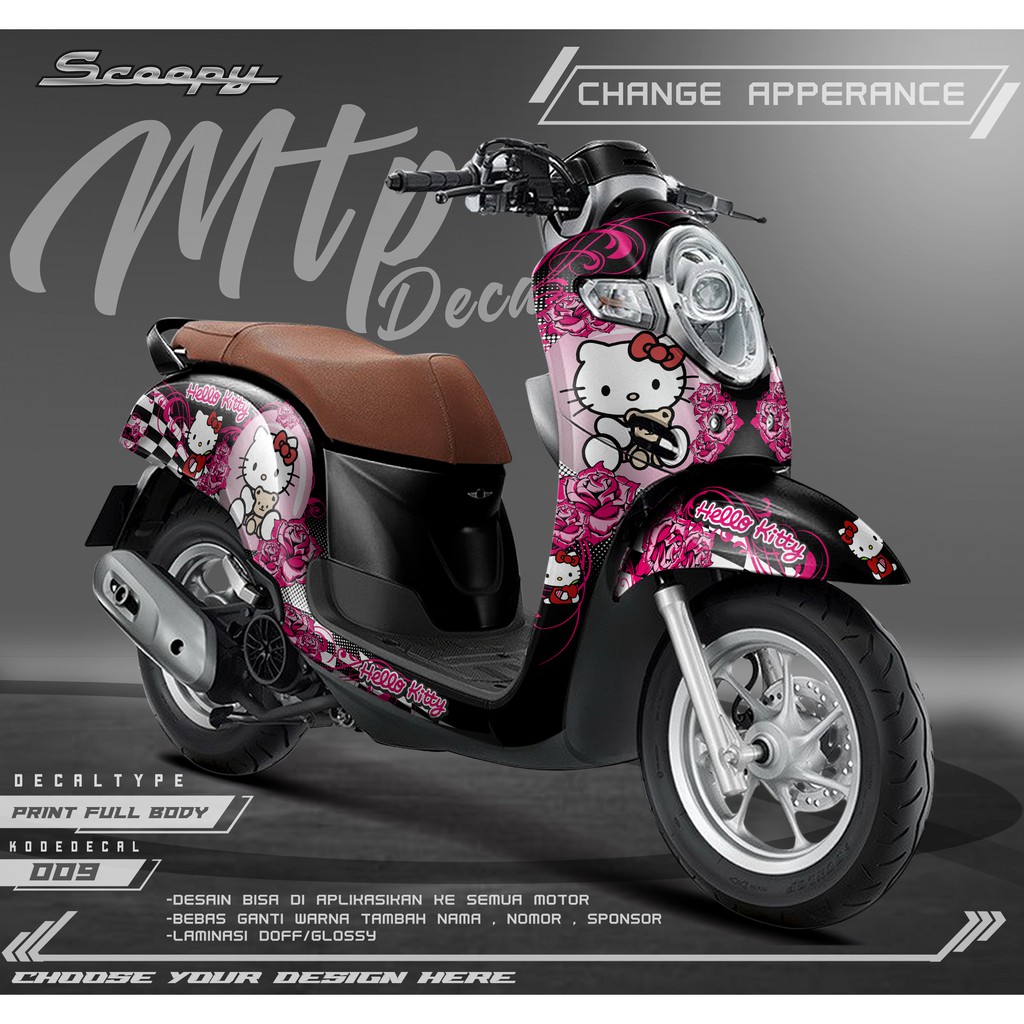 Detail Stiker Hello Kitty Untuk Motor Nomer 37