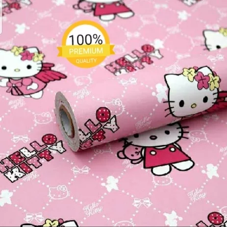 Detail Stiker Kamar Hello Kitty Nomer 16