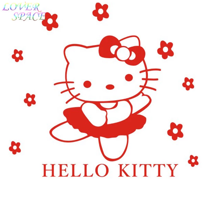 Detail Stiker Kamar Hello Kitty Nomer 46