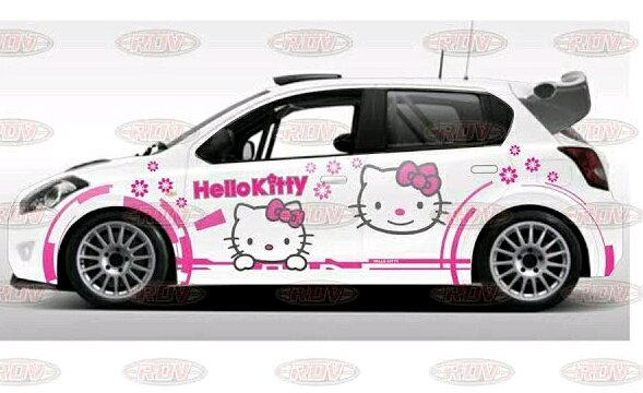 Detail Stiker Mobil Hello Kitty Full Body Nomer 11