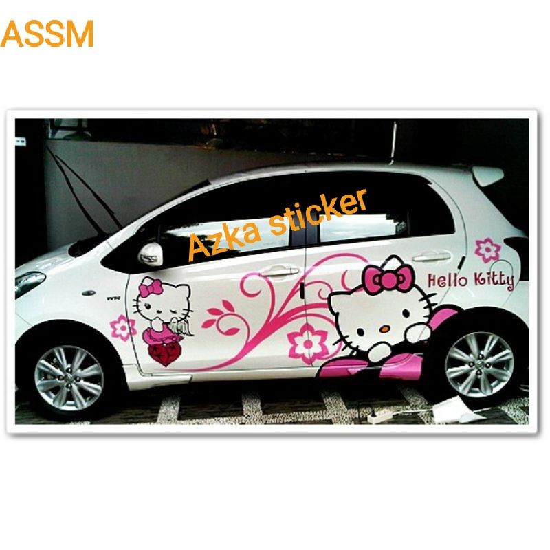 Detail Stiker Mobil Hello Kitty Full Body Nomer 13