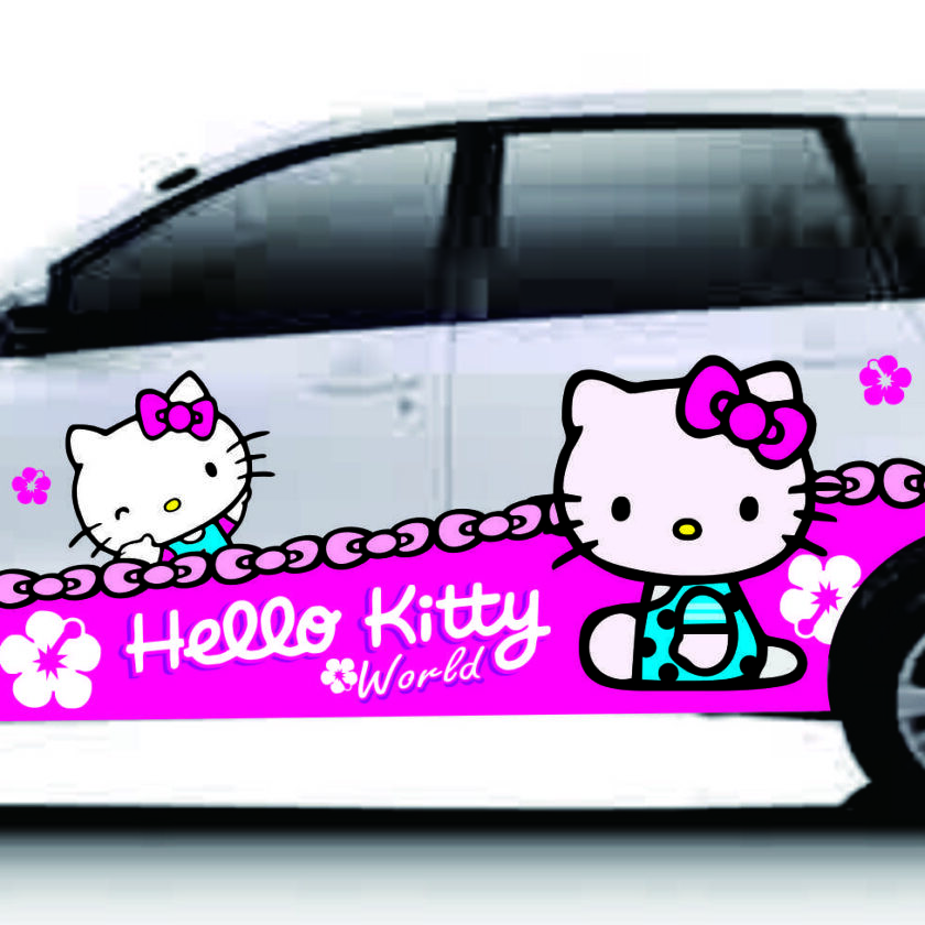 Detail Stiker Mobil Hello Kitty Full Body Nomer 15