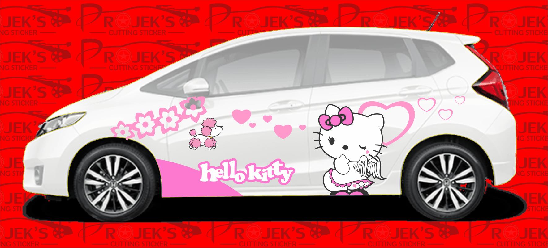 Detail Stiker Mobil Hello Kitty Full Body Nomer 16