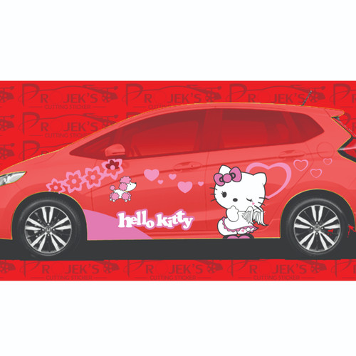 Detail Stiker Mobil Hello Kitty Full Body Nomer 18