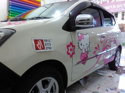 Detail Stiker Mobil Hello Kitty Full Body Nomer 33