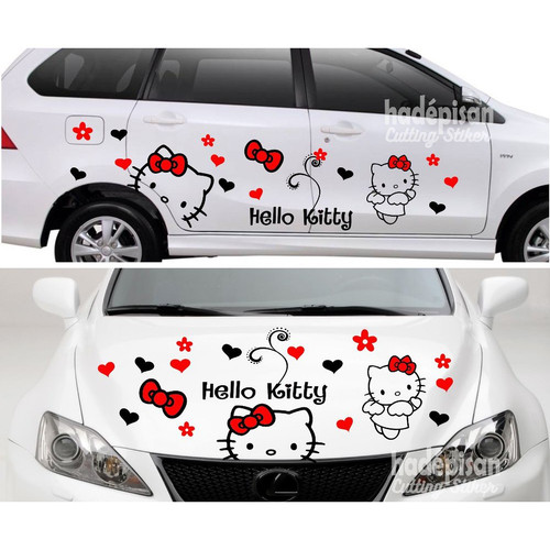 Detail Stiker Mobil Hello Kitty Full Body Nomer 9