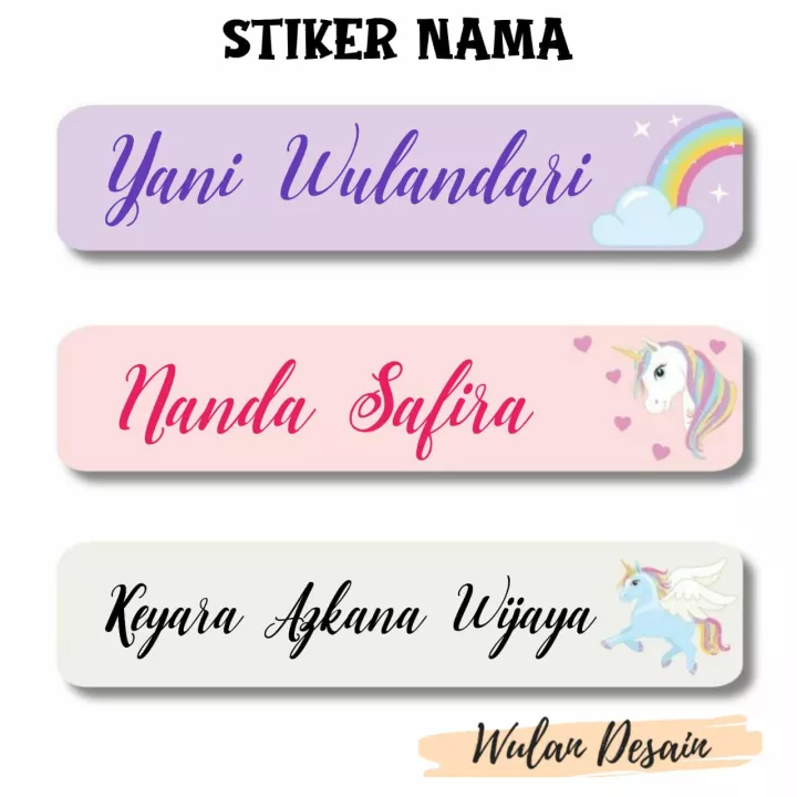 Detail Stiker Nama Buku Nomer 37