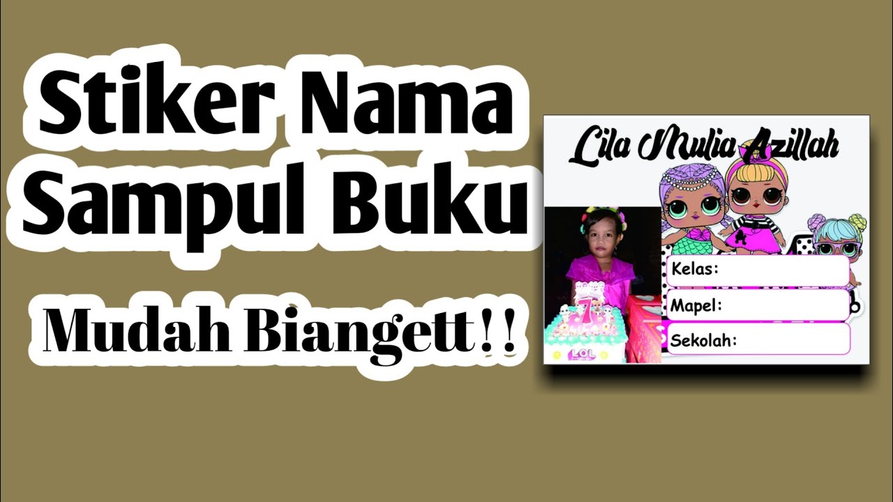 Detail Stiker Nama Buku Nomer 52