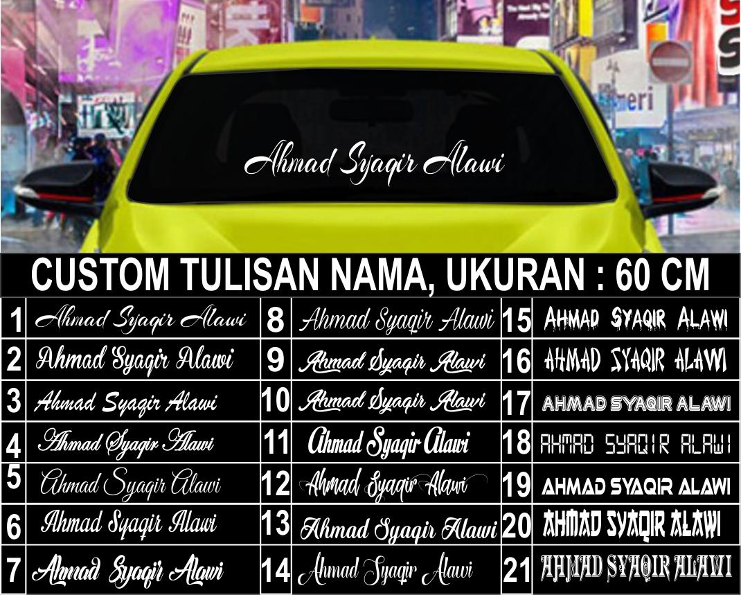 Detail Stiker Nama Keren Untuk Motor Nomer 18