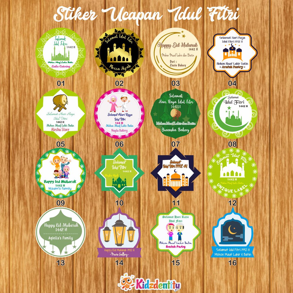 Stiker WA religi untuk ucapan selamat hari raya