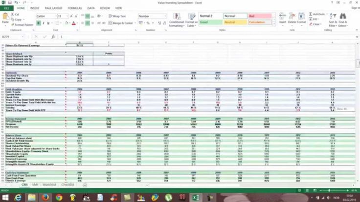 Detail Stock Analysis Excel Template Free Nomer 18