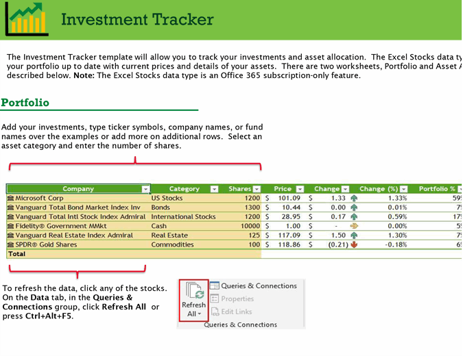 Detail Stock Analysis Excel Template Free Nomer 26