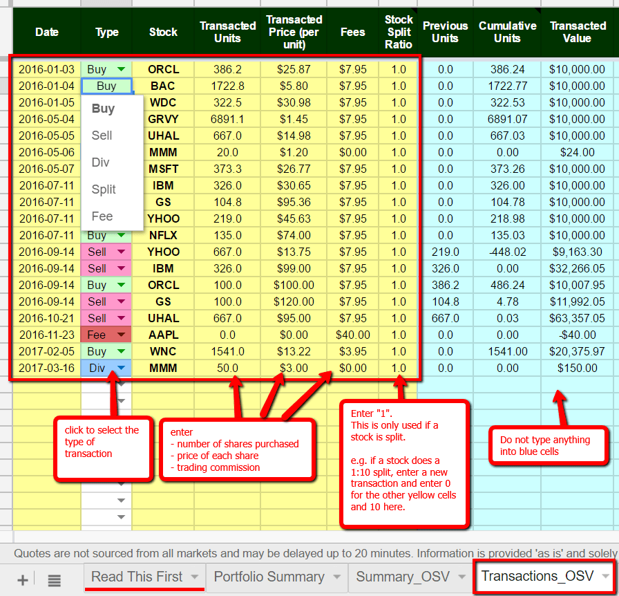 Detail Stock Analysis Excel Template Free Nomer 41