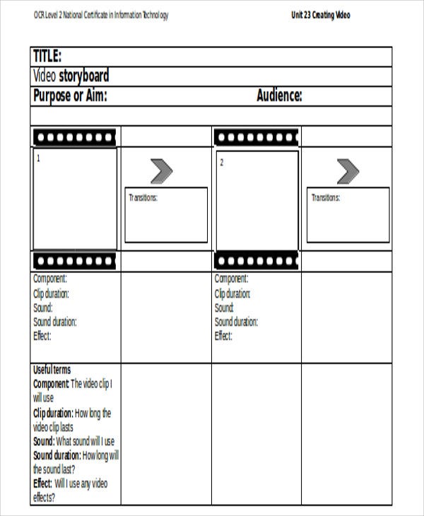 Detail Storyboard Template Word Nomer 14