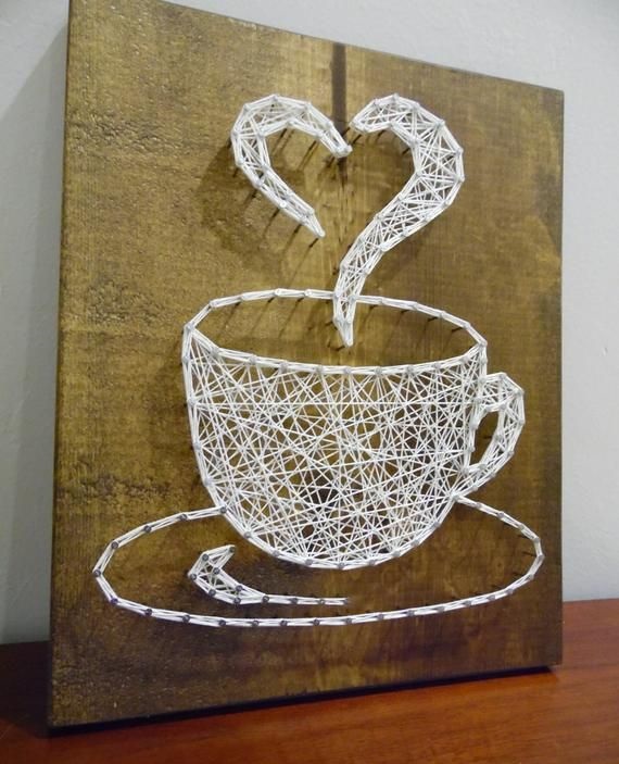 String Art Coffee Cup Template - KibrisPDR