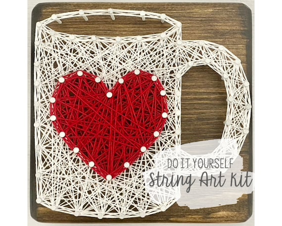 Detail String Art Coffee Cup Template Nomer 24