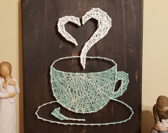 Detail String Art Coffee Cup Template Nomer 34