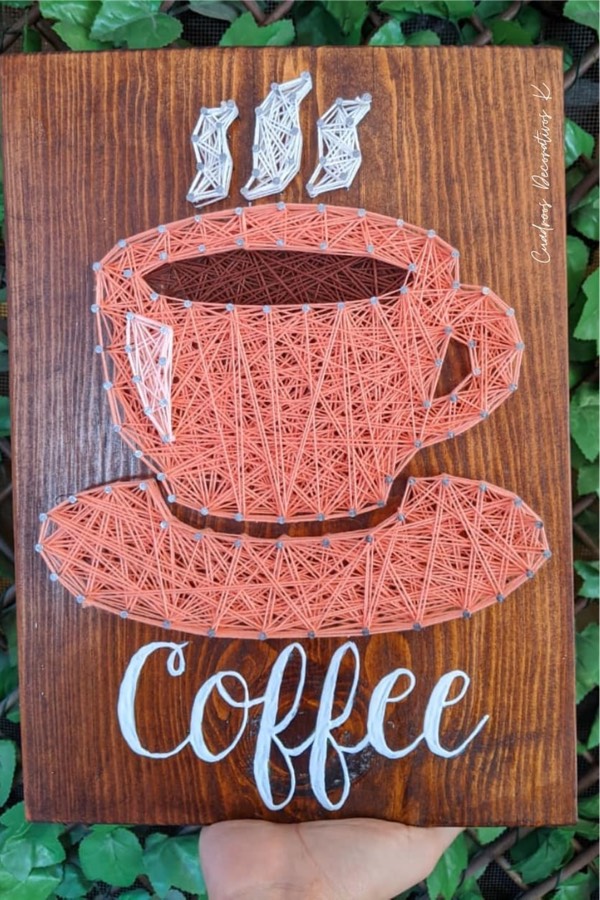 Detail String Art Coffee Cup Template Nomer 10