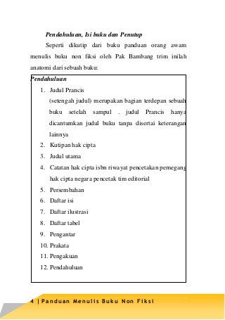 Detail Struktur Buku Non Fiksi Nomer 6