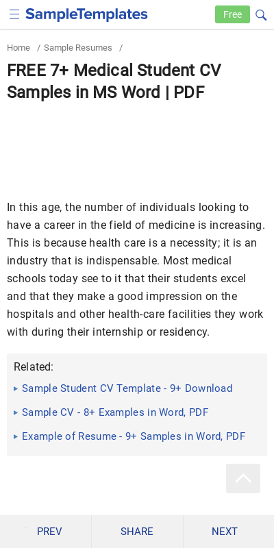 Detail Student Cv Template Free Download Nomer 25