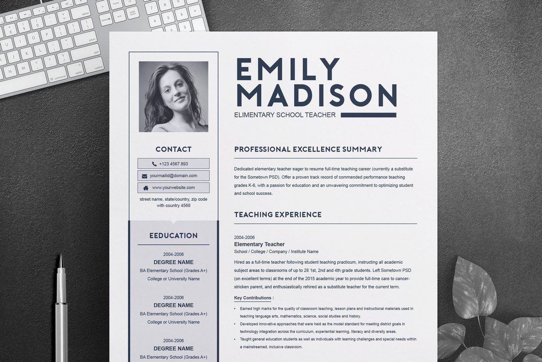 Detail Student Cv Template Free Download Nomer 34