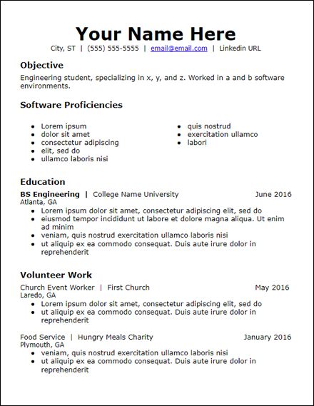 Detail Student Cv Template Free Download Nomer 43