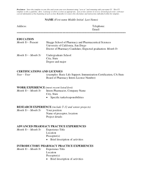 Detail Student Cv Template Free Download Nomer 52
