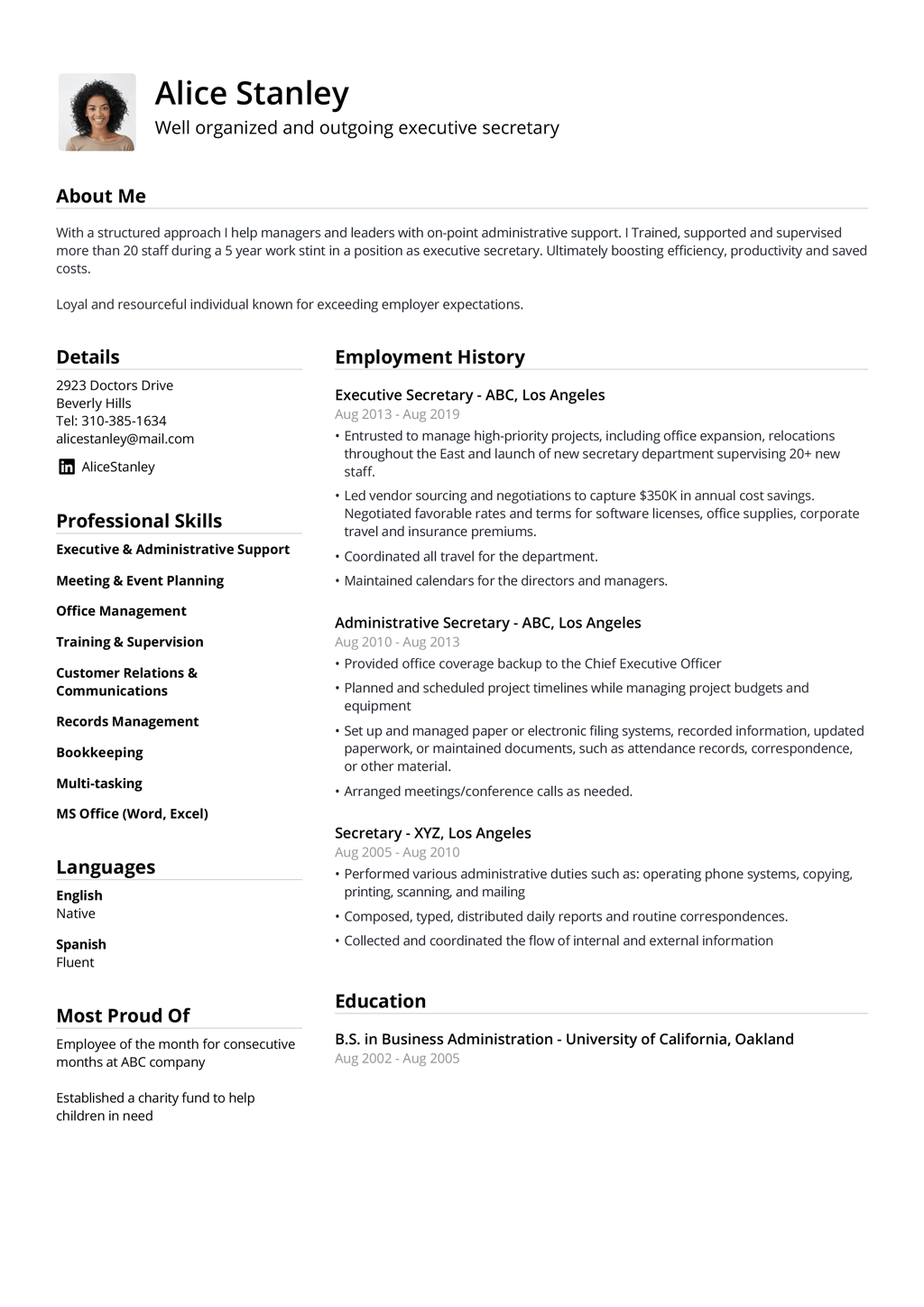 Detail Student Cv Template Free Download Nomer 54