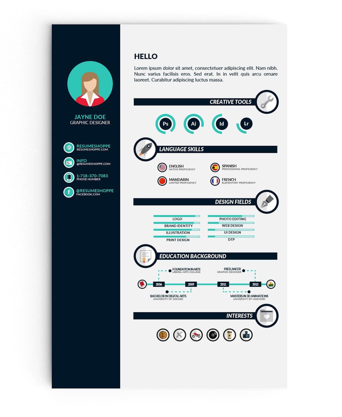 Detail Student Cv Template Free Download Nomer 8