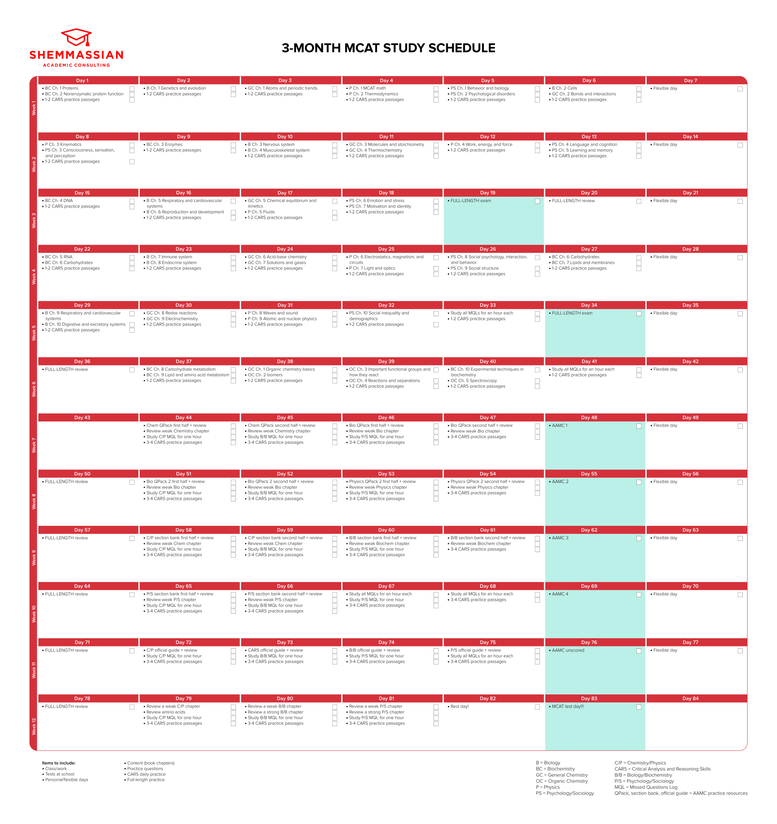 Detail Study Calendar Template Nomer 41