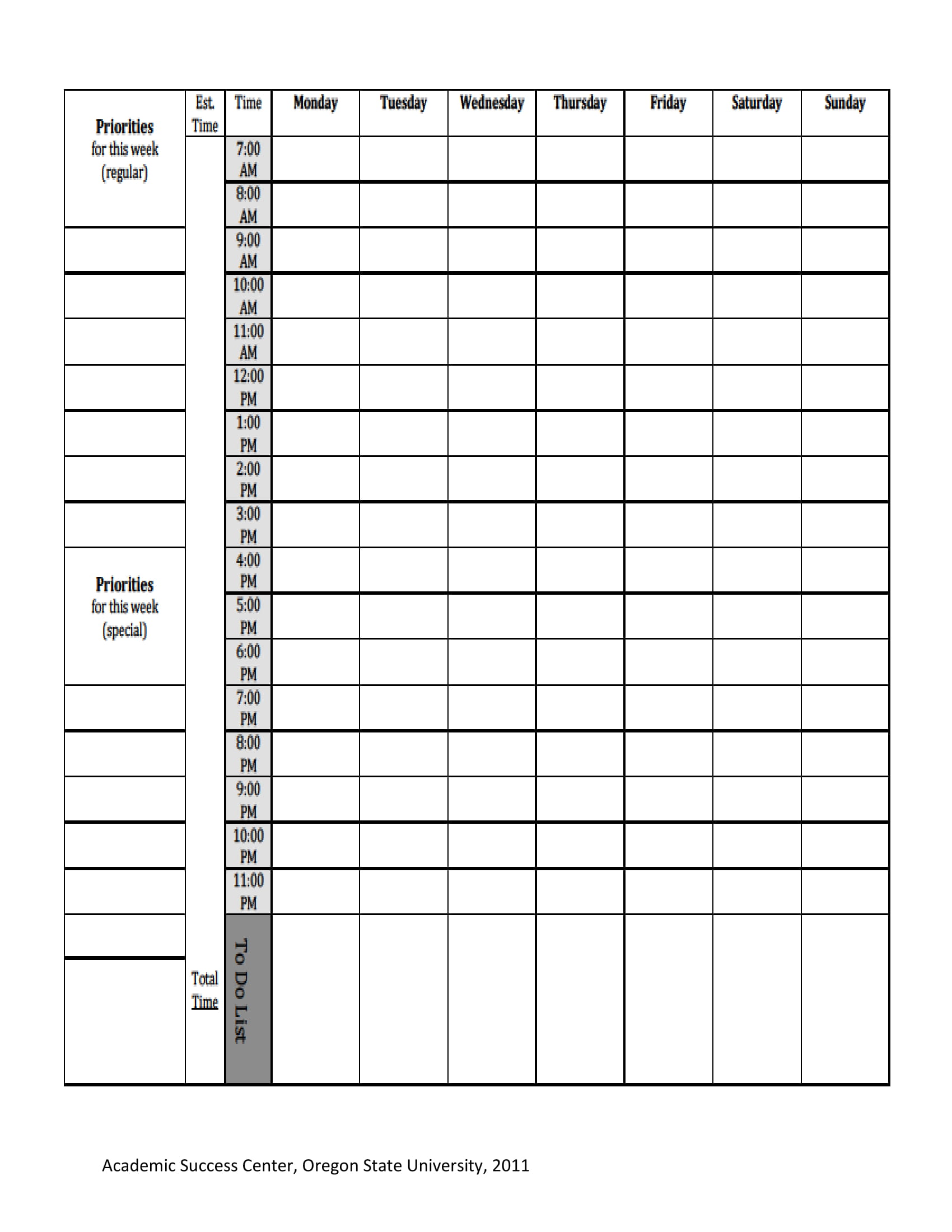 Detail Study Plan Template Nomer 19