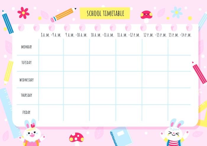 Detail Study Plan Template Nomer 29