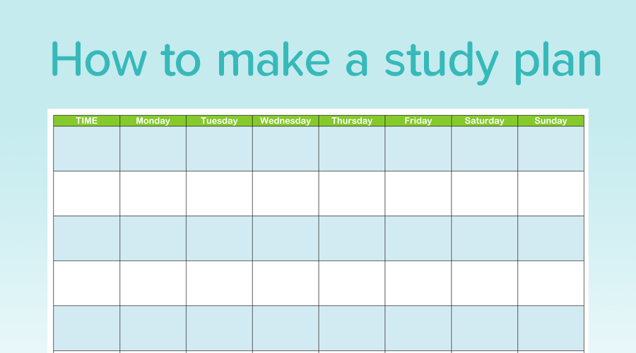Detail Study Plan Template Nomer 33