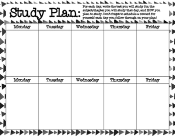 Detail Study Plan Template Nomer 34
