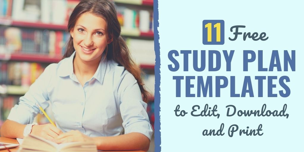 Detail Study Plan Template Nomer 45