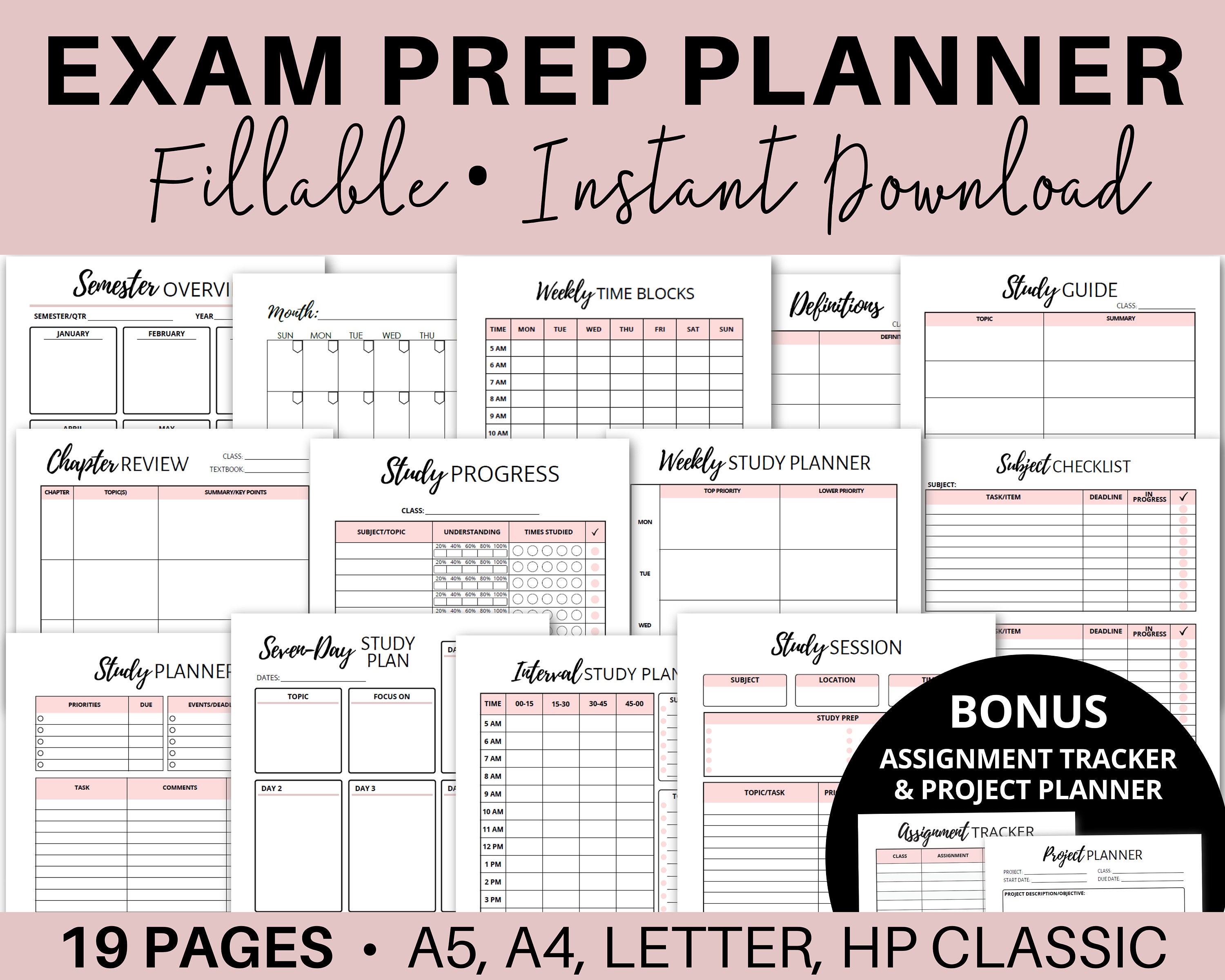 Detail Study Schedule Template Nomer 16