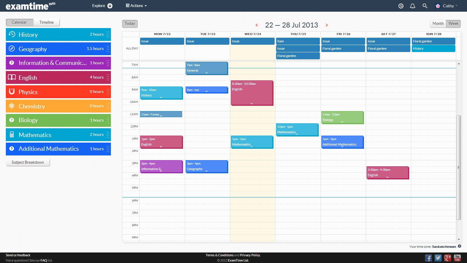 Detail Study Schedule Template Nomer 31