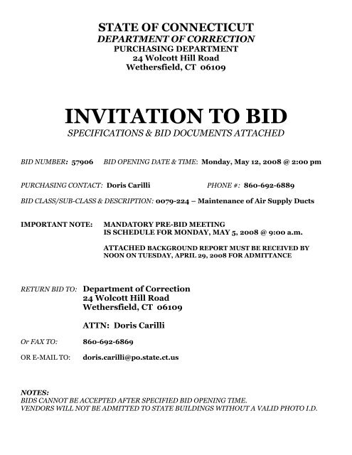 Detail Subcontractor Invitation To Bid Template Nomer 2