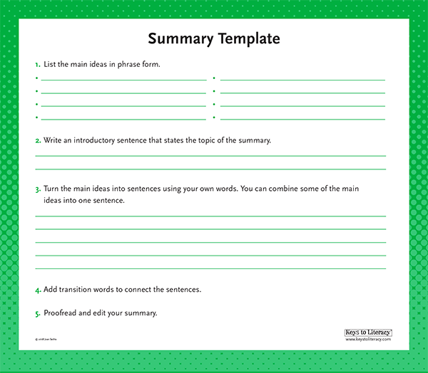 Detail Summary Format Template Nomer 22