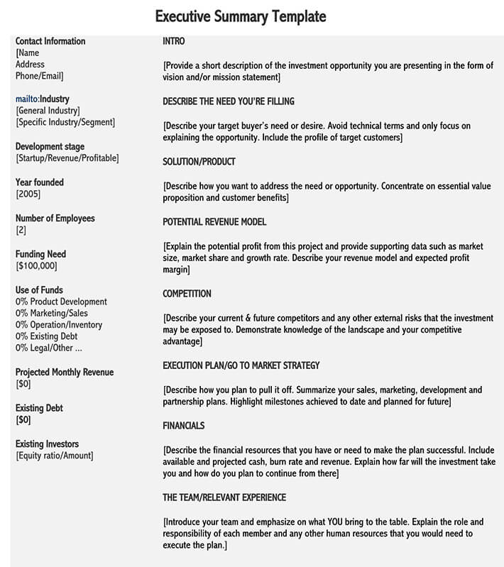 Detail Summary Format Template Nomer 28
