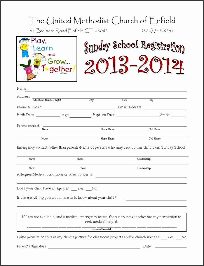 Detail Summer Camp Registration Form Template Nomer 54