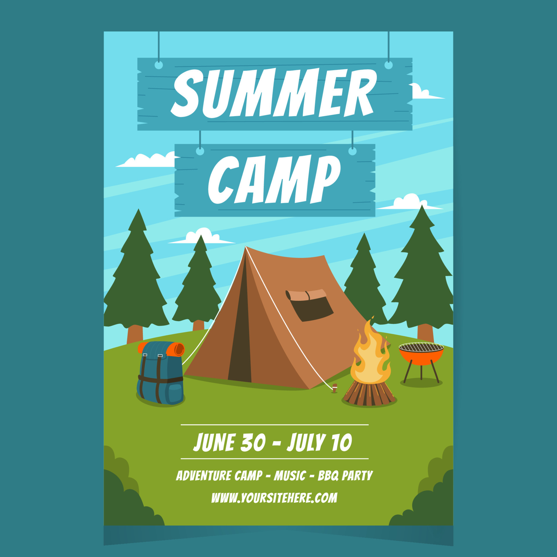 Detail Summer Camp Template Nomer 52