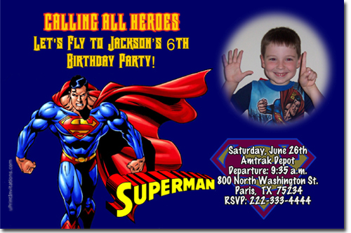 Detail Superman Birthday Card Template Nomer 16